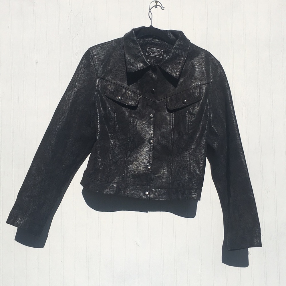 Black jacket Steve Madden biker
